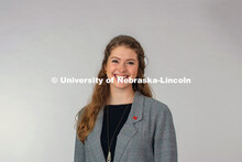 Studio portrait of Bridget Lang, Admissions. September 10, 2019. 