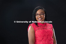 Studio portrait of Venn Jemkur, graduate student, Textiles Merchandising and Fashion Design. Septemb
