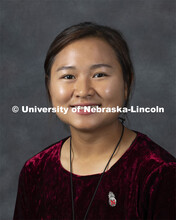 Studio portrait of Shaelah Htoo, Hospitality, Restaurant and Tourism Management. September 12, 2019.