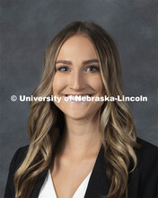 Studio portrait of Maddie Wood, Hospitality, Restaurant and Tourism Management. September 12, 2019. 