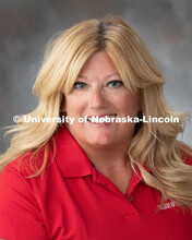 Studio portrait of Heidi Krier, Administrative Coordinator, Mechanical and Materials Engineering. Se