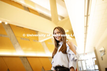 Zoe Jirovsky, a member of the University of Nebraska-Lincoln's Theme Park Design Group, spends her s