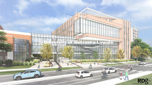 Announcement of the naming of Kiewit Hall, the new College of Engineering building on the UNL campus