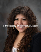 Studio portrait of Stephanie Perez, 2019 McNair Scholars. September 16, 2019. 