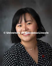 Studio portrait of Liwei He, Accounting. September 24, 2019. 