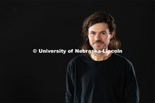 Studio portrait of Joseph Holmes, Art Fabrication Space Manager, School of Art, Art History and Desi