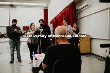 UNL Opera members rehearse Tyler White’s, The Gambler’s Son. UNL Opera will bring the world prem
