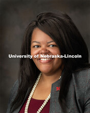 Studio portrait of NKenge Friday, Assistant Vice Chancellor for Strategic Initiatives. September 30,