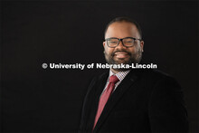 Studio portrait of Alfonzo Cooper, Director of Recruitment for Hixson-Lied College of Fine and Perfo