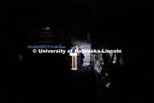 Pictured: Bob Wilhelm, Vice Chancellor of Economic and Research Development. Debra Kleve White, alum