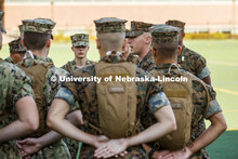 ROTC drill practice for midshipmen. October 8, 2019. 