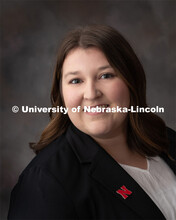 Studio portrait of Emily Beattie, Procurement Services, Project Coordinator. October 11, 2019. 