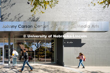 Building exterior. University of Nebraska - Johnny Carson Center for Emerging Media Arts. Photo cour