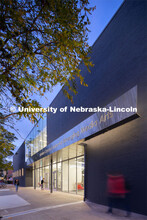 Building exterior. University of Nebraska - Johnny Carson Center for Emerging Media Arts. Photo cour