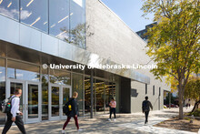 Building exterior. University of Nebraska - Johnny Carson Center for Emerging Media Arts. Photo cour