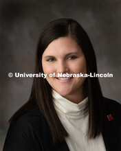 Studio portrait of Cassidy Kosena, Project Specialist, College of Engineering. October 22, 2019. 