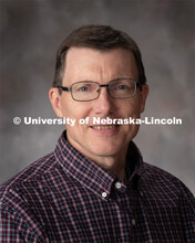 Studio portrait of Tom Albin, Operations Coordinator, Computer Engineering Science. October 28, 2019
