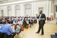 Maurice Stinnett, Vice President for Diversity and Inclusion with the BSE Global, delivers the keyno