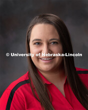 Studio portrait of Katelin Oborny, Animal Technician, Institutional Animal Care Program. October 29,