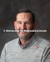 Studio portrait of Ron Zluticky, Associate Extension Educator, IANR. October 31, 2019. 