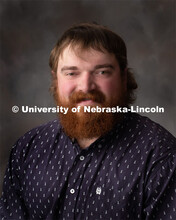 Studio portrait of Daniel Kent, Ag Research Technician, Animal Science. November 1, 2019. 