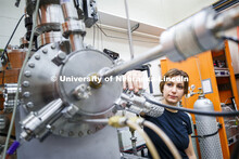 Zahra Ahmadi, a PhD student, works in the Scott Engineering Center. Mechanical and Materials Enginee