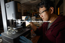 Engineering photoshoot in Mechanical and Materials Engineering in Nebraska Hall. November 22, 2019. 