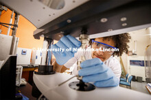 Engineering photoshoot in Mechanical and Materials Engineering in Nebraska Hall. November 22, 2019. 
