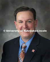 Studio portrait of Brett White, Associate Professor for Animal Science. December 6, 2019. 