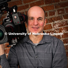 Studio portrait of Dave Fitzgibbon, Director of Video Services, Office of University Communication. 