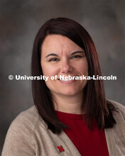Studio portrait of Jae Brungardt, Research Technologist, Plant Pathology. December 13, 2019. 