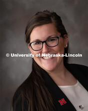 Studio portrait of Madilyn McKay, Office Associate, Plant Pathology. December 13, 2019. 