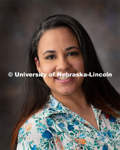 Studio portrait of Rosalba Rodriguez, Graduate Research Assistant, Plant Pathology. December 13, 201