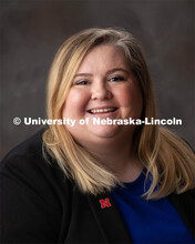 Studio portrait of Madison Cappellano, Graduate Research Assistant, OASIS. December 17, 2019. 