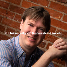 Studio portrait of Sean Hagewood, Coordinator of News and Information, Office of University Communic