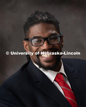 Studio portrait of Kevin Reese, Program Coordinator – NU Connections, OASIS. December 17, 2019. 