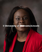Studio portrait of Kerra Russell, Associate Director, OASIS. December 17, 2019. 