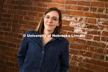 Studio portrait of Katie Black, Senior Manager of Social Media, Office of University Communication. 