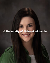 Studio portrait of Callie Majorins, Administrative Technician, Civil and Environmental Engineering. 