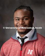 Studio portrait of Mikale Wilbon, Graduate Intern, OASIS. December 18, 2019. 