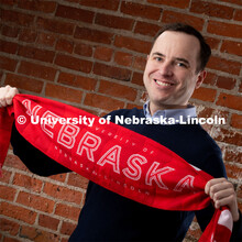 Studio portrait of Eric Rasmussen, UNLcms Service Manager, Office of University Communication. Decem