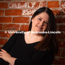 Studio portrait of Stephanie Severin, Senior Design Specialist, Office of University Communication. 