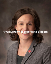 Studio portrait of Kacie McCarthy, Assistant Professor, Animal Science. January 9, 2020. 