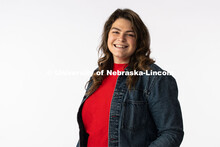 Studio portrait of Kaitlin Van Loon, Marketing and Communications Associate for the Dean of the Coll