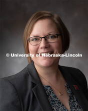 Studio portrait of Sydney Everhart, Associate Professor, Plant Pathology. January 10, 2020. 