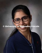 Studio portrait of Nikita Gambhir, Plant Pathology. January 10, 2020. 