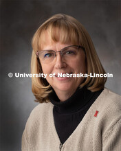 Studio portrait of Charlene Jochum, Research Technologist, Plant Pathology. January 10, 2020. 