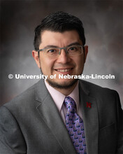 Studio portrait of Edgar Nieto-Lopez, Plant Pathology. January 10, 2020. 