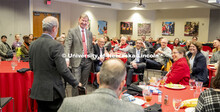 NU President Ted Carter had each of the faculty, including Ken Bloom, Professor of Physics and Astro