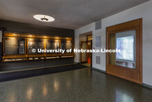 The John J. Pershing Memorial Timeline is housed in the lobby area of the Pershing Military and Nava